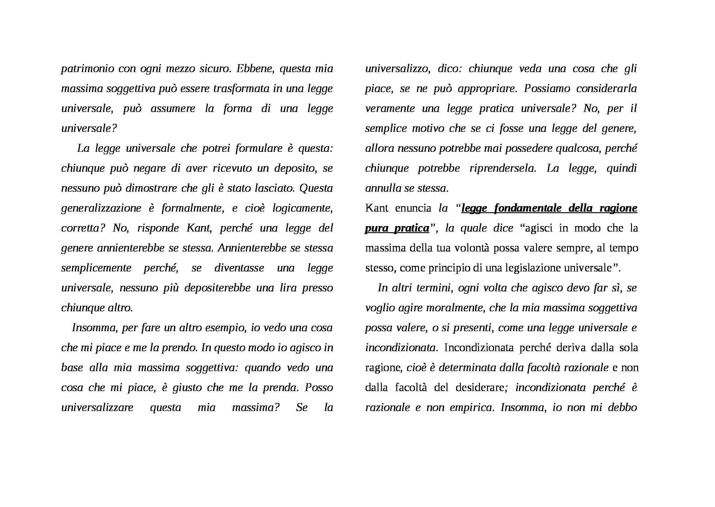 Filosofia morale - Kant e Critica della ragion pratica Pag. 6