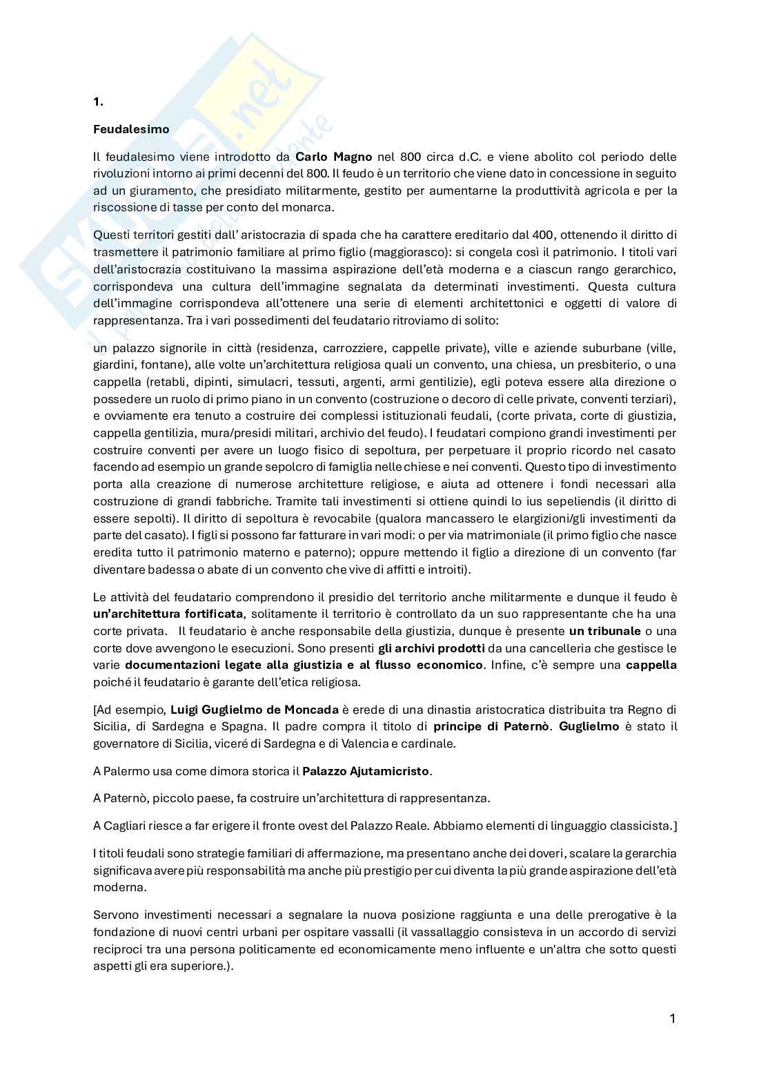 Appunti di Storia dell'architettura 2 Pag. 1