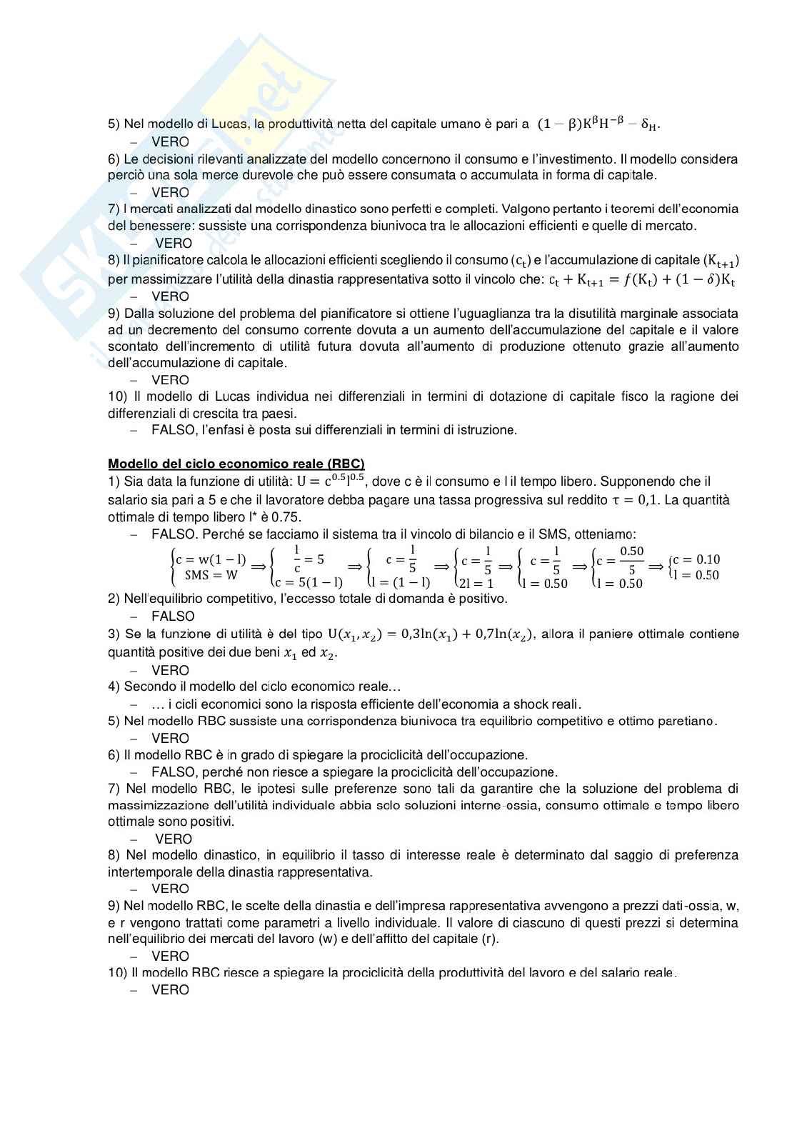 Domande Macroeconomia Pag. 6