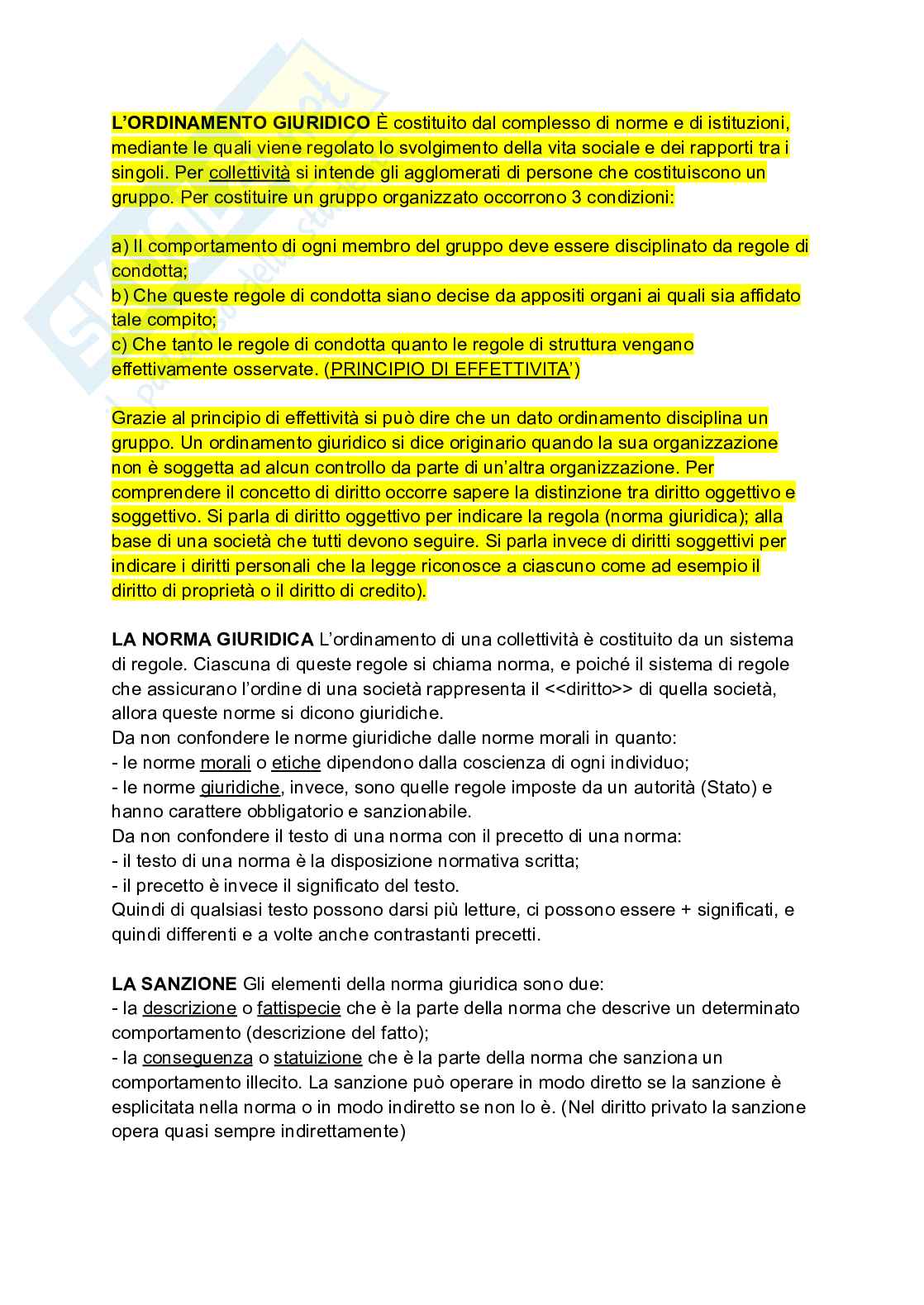 Riassunto esame Diritto privato, Prof. Messinetti Raffaella, libro consigliato Diritto privato, Roppo Pag. 1