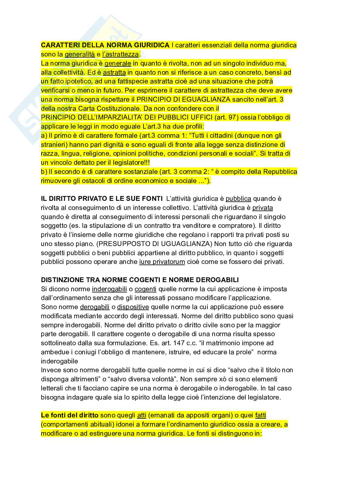 Riassunto esame Diritto privato, Prof. Messinetti Raffaella, libro consigliato Diritto privato, Roppo Pag. 2