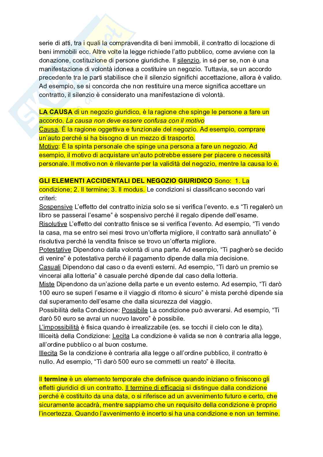 Riassunto esame Diritto privato, Prof. Messinetti Raffaella, libro consigliato Diritto privato, Roppo Pag. 41
