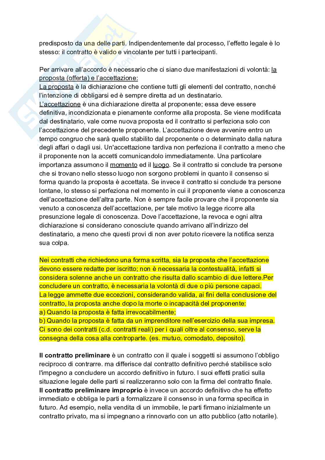 Riassunto esame Diritto privato, Prof. Messinetti Raffaella, libro consigliato Diritto privato, Roppo Pag. 46