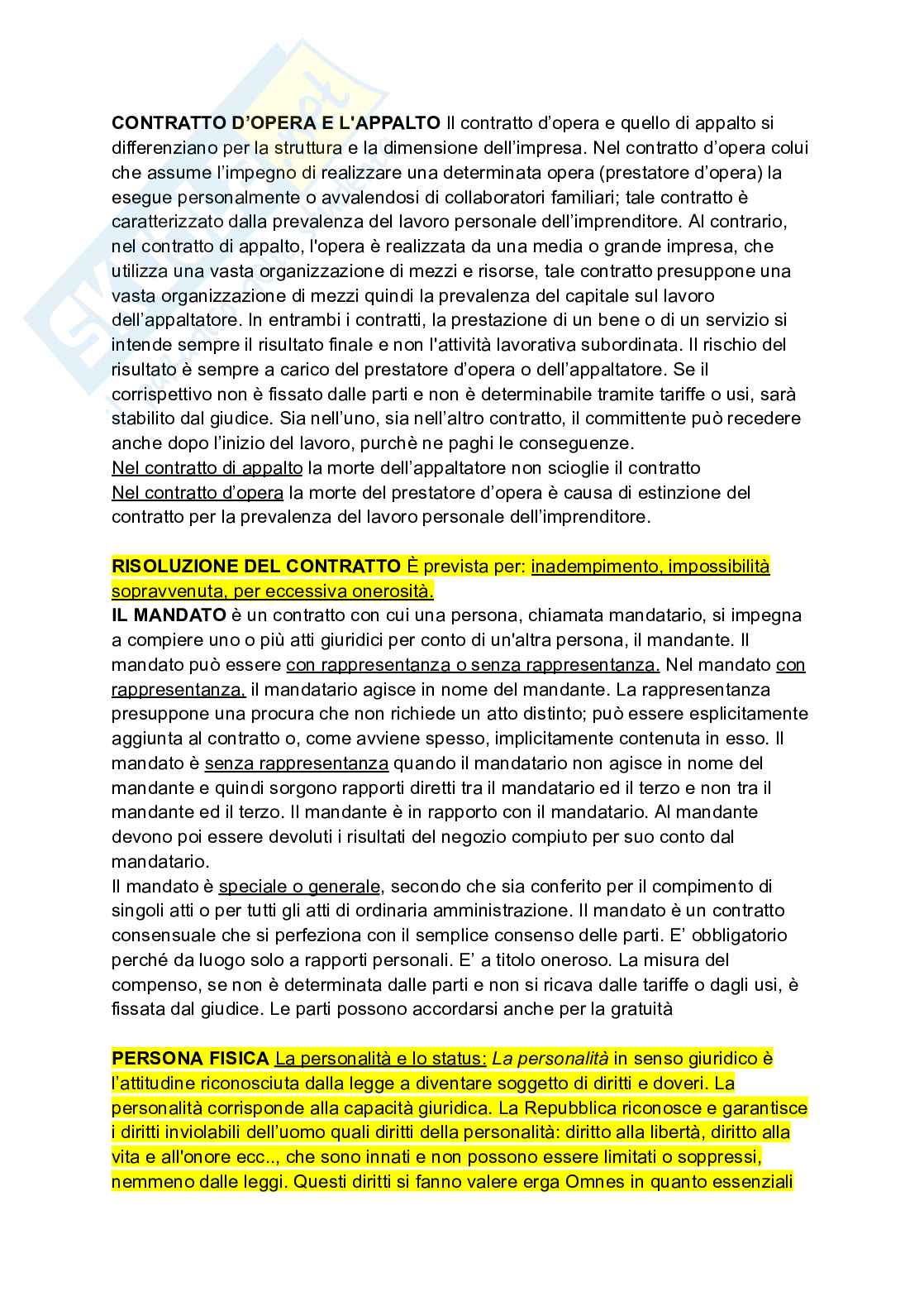 Riassunto esame Diritto privato, Prof. Messinetti Raffaella, libro consigliato Diritto privato, Roppo Pag. 51
