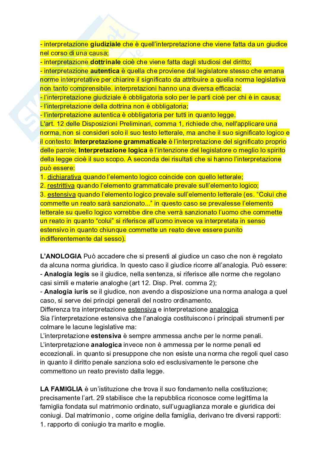 Riassunto esame Diritto privato, Prof. Messinetti Raffaella, libro consigliato Diritto privato, Roppo Pag. 6