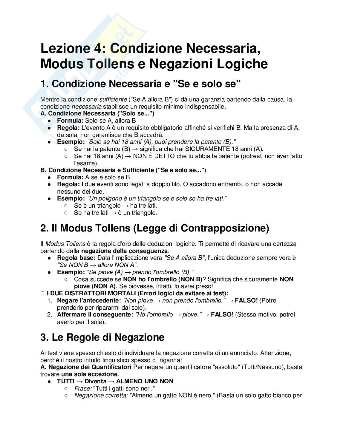 ⁠Esercizi svolti e commentati di Logica e ragionamento verbale - TOLC⁠ Pag. 11