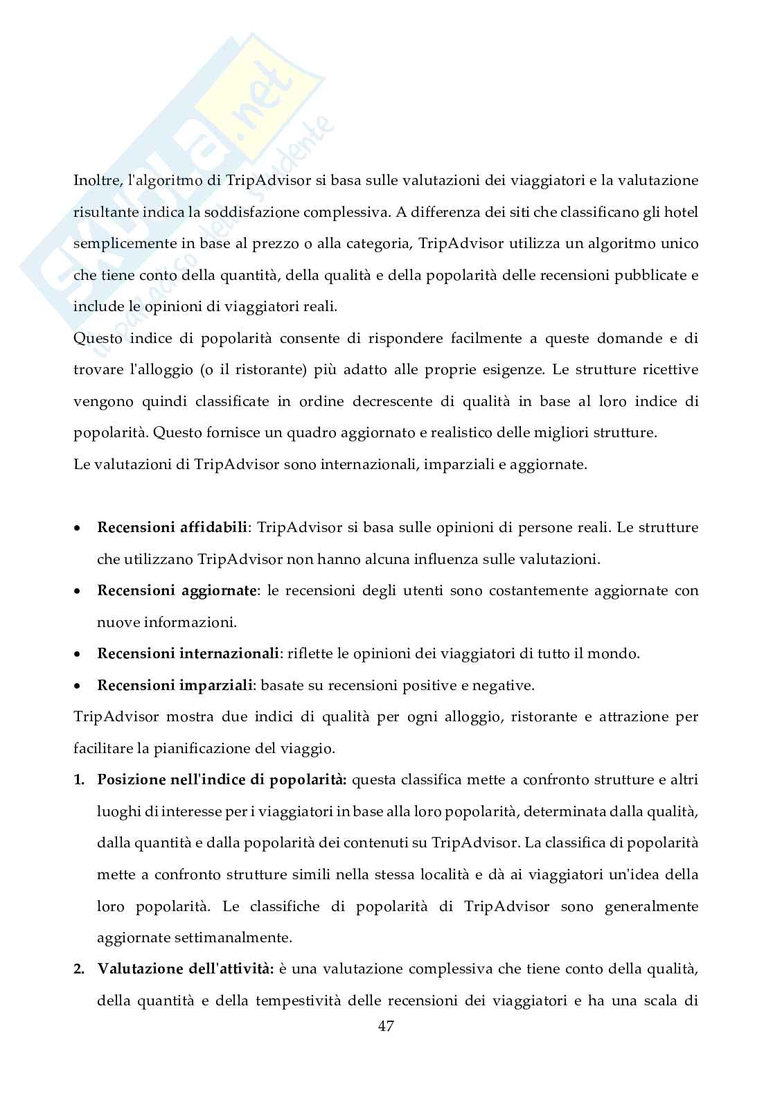 Sistemi di reputazione digitale e marketing del territorio Pag. 51