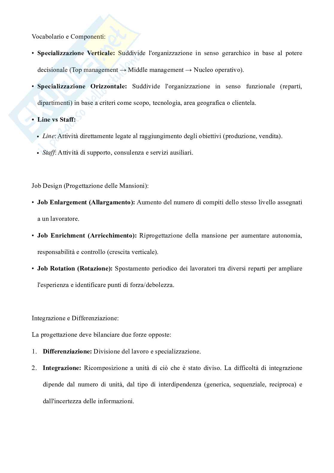 Organizzazione aziendale e marketing: teorie, strutture, processi (BPM) e Marketing Mix Pag. 11