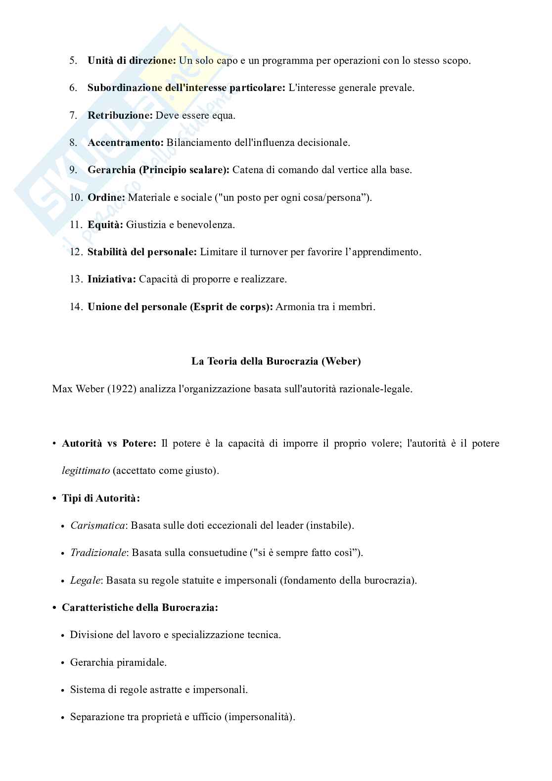 Organizzazione aziendale e marketing: teorie, strutture, processi (BPM) e Marketing Mix Pag. 6