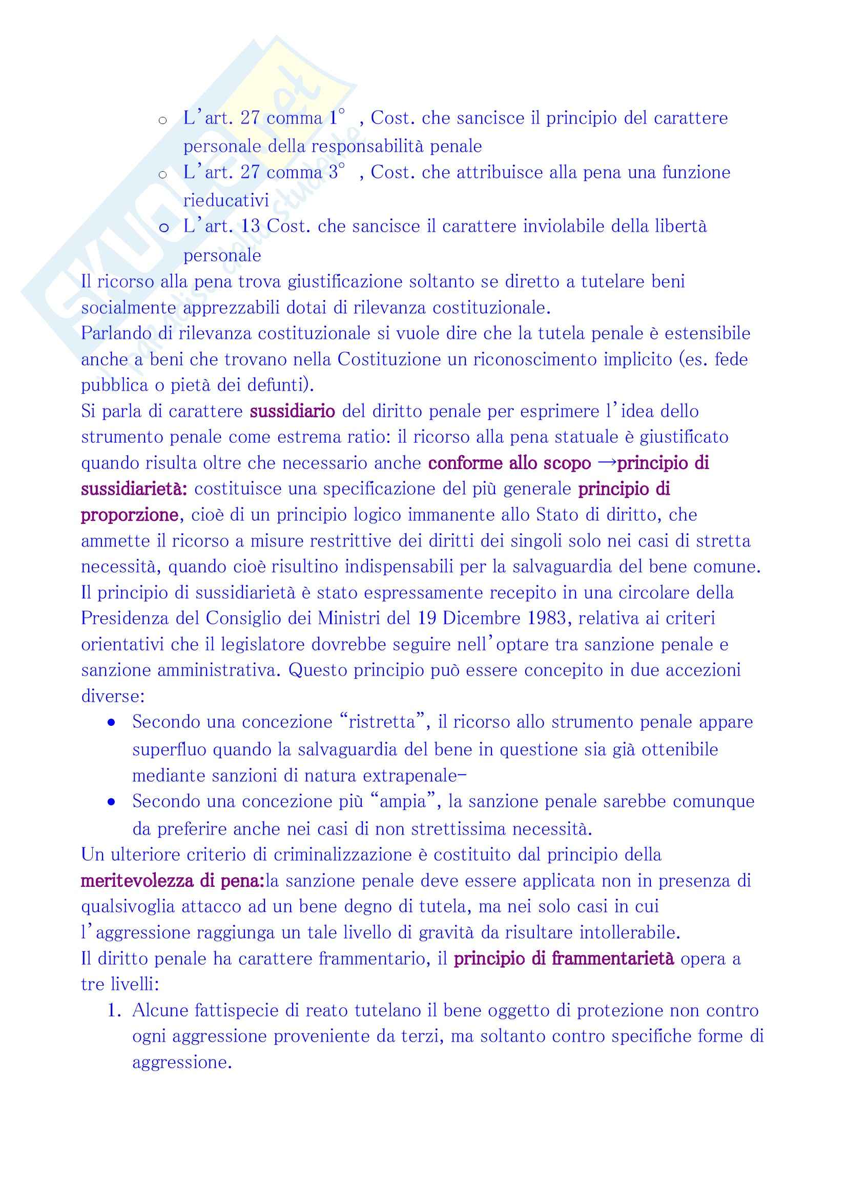 Riassunto esame Diritto Penale, prof. Coppi Pag. 2
