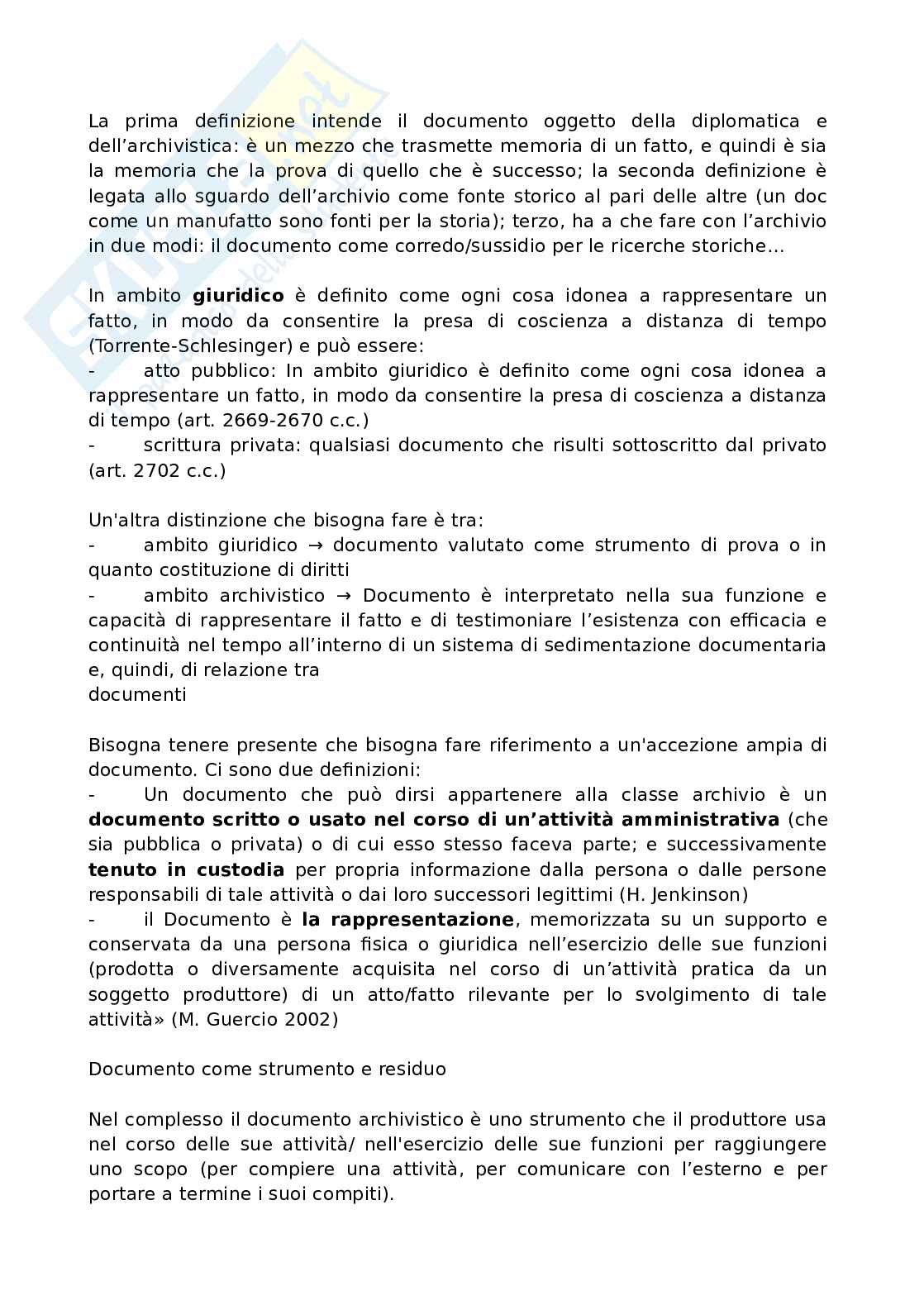 Valorizzazione e gestione degli archivi storici Pag. 11