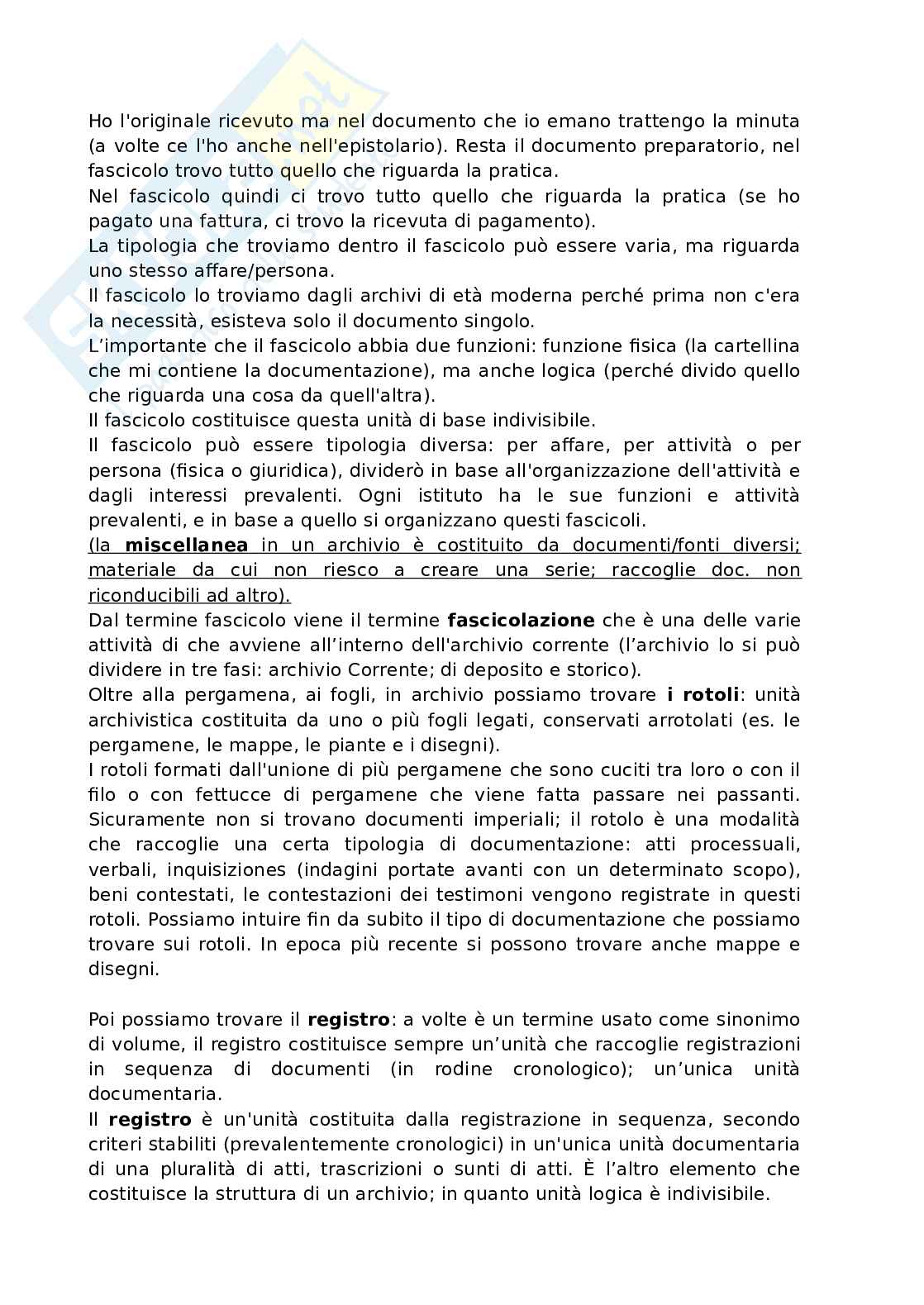 Valorizzazione e gestione degli archivi storici Pag. 31