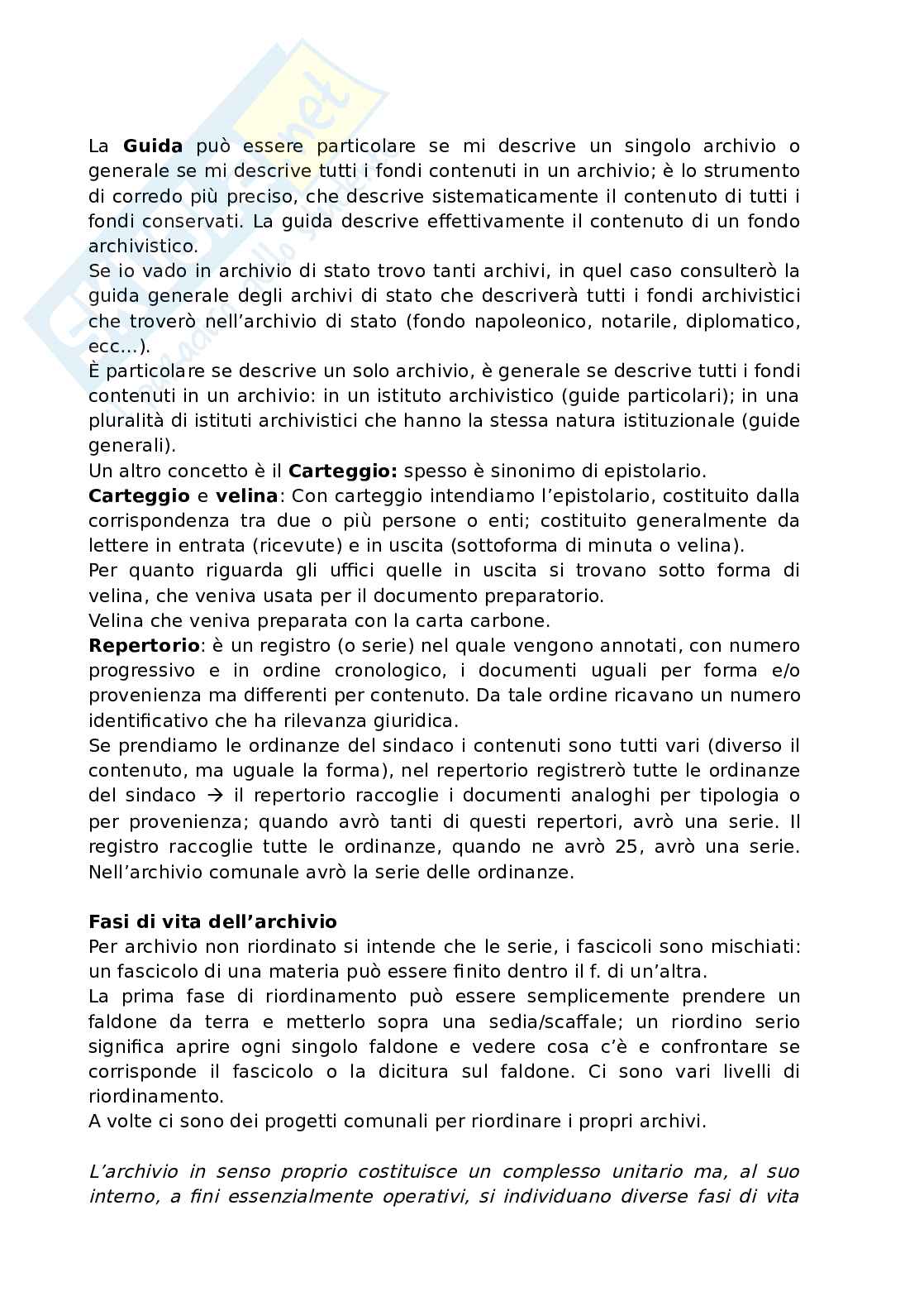 Valorizzazione e gestione degli archivi storici Pag. 36