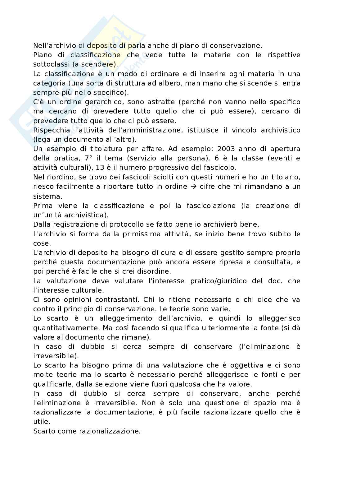 Valorizzazione e gestione degli archivi storici Pag. 56