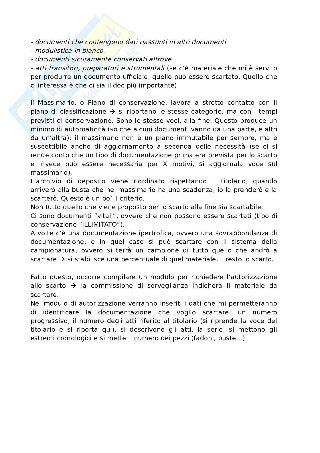 Valorizzazione e gestione degli archivi storici Pag. 61