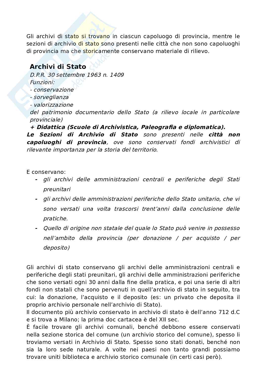 Valorizzazione e gestione degli archivi storici Pag. 81