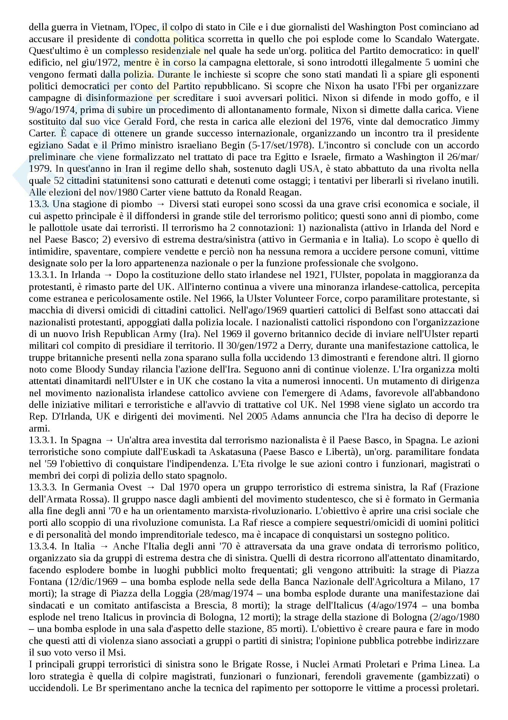 L Età Contemporanea Dalla Grande Guerra A Oggi