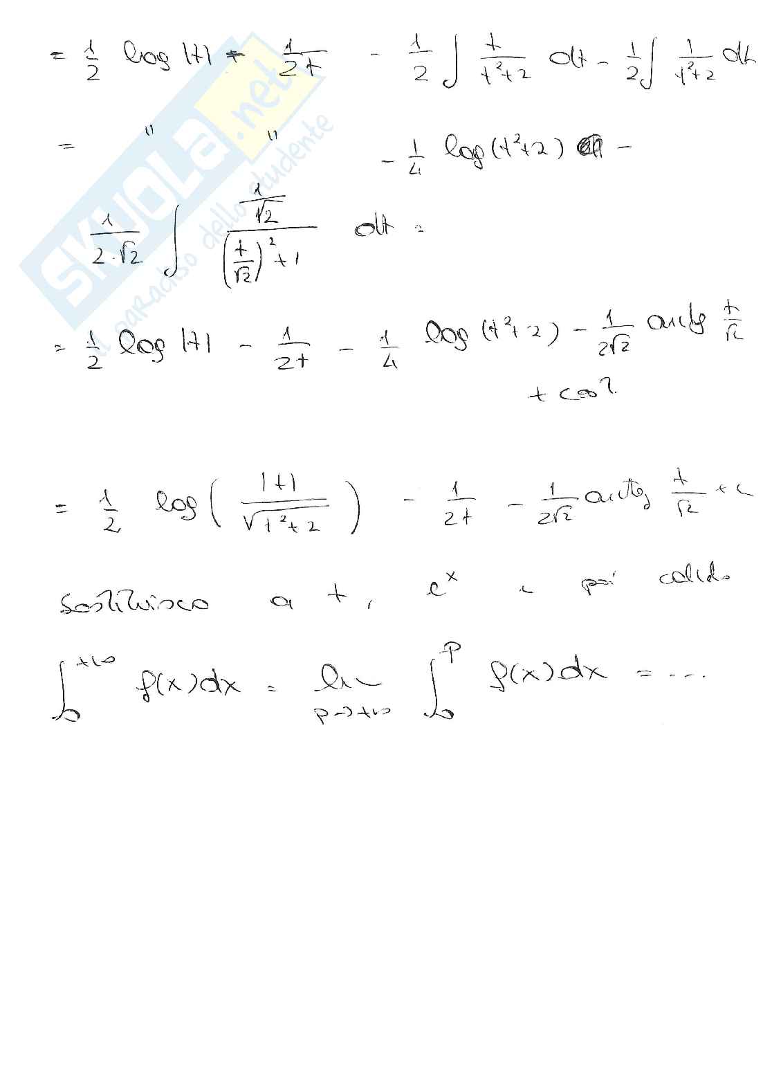 Prove d'esame svolte Analisi matematica 1 - parte 3 Pag. 11