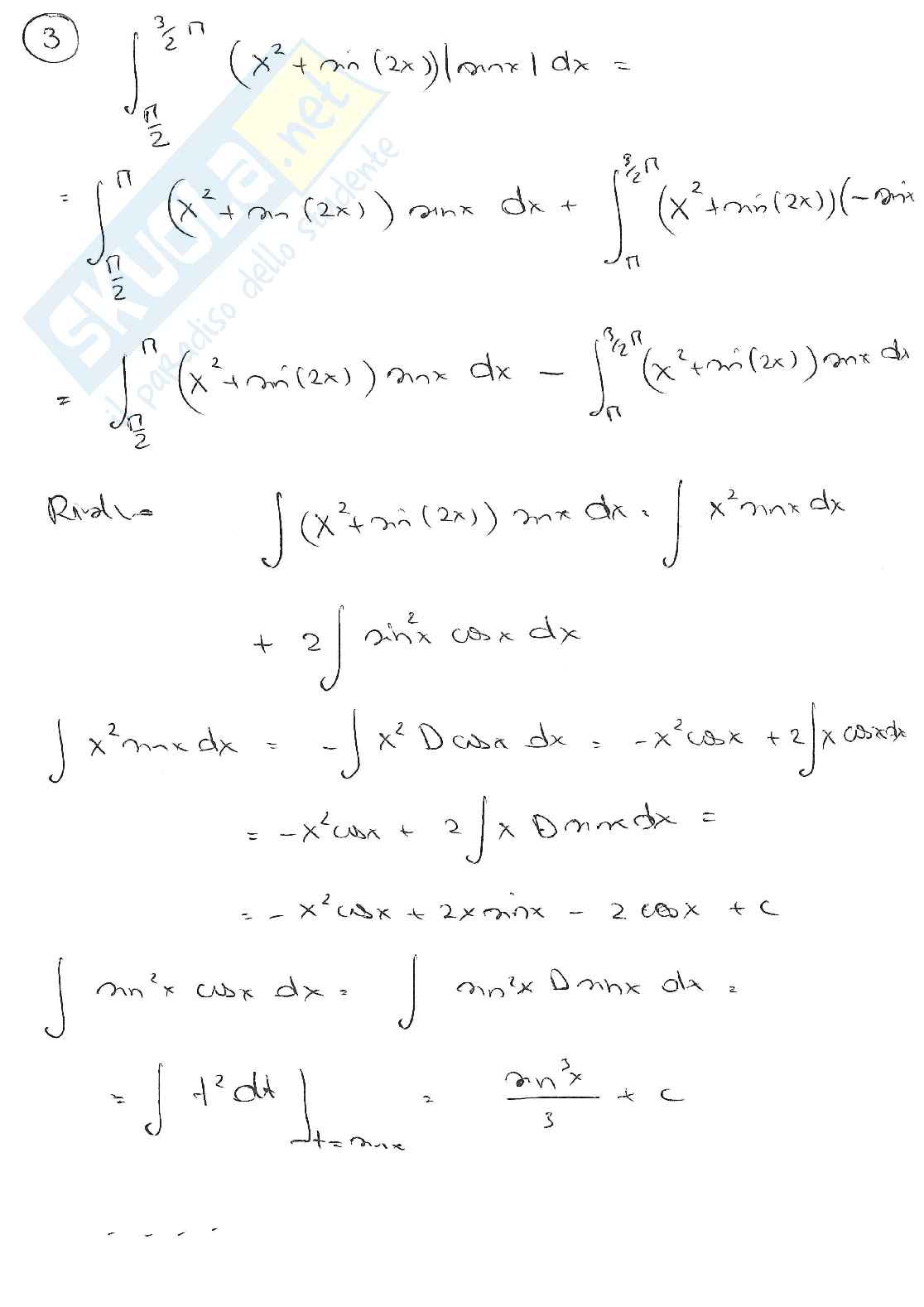 Prove d'esame svolte Analisi matematica 1 - parte 3 Pag. 16
