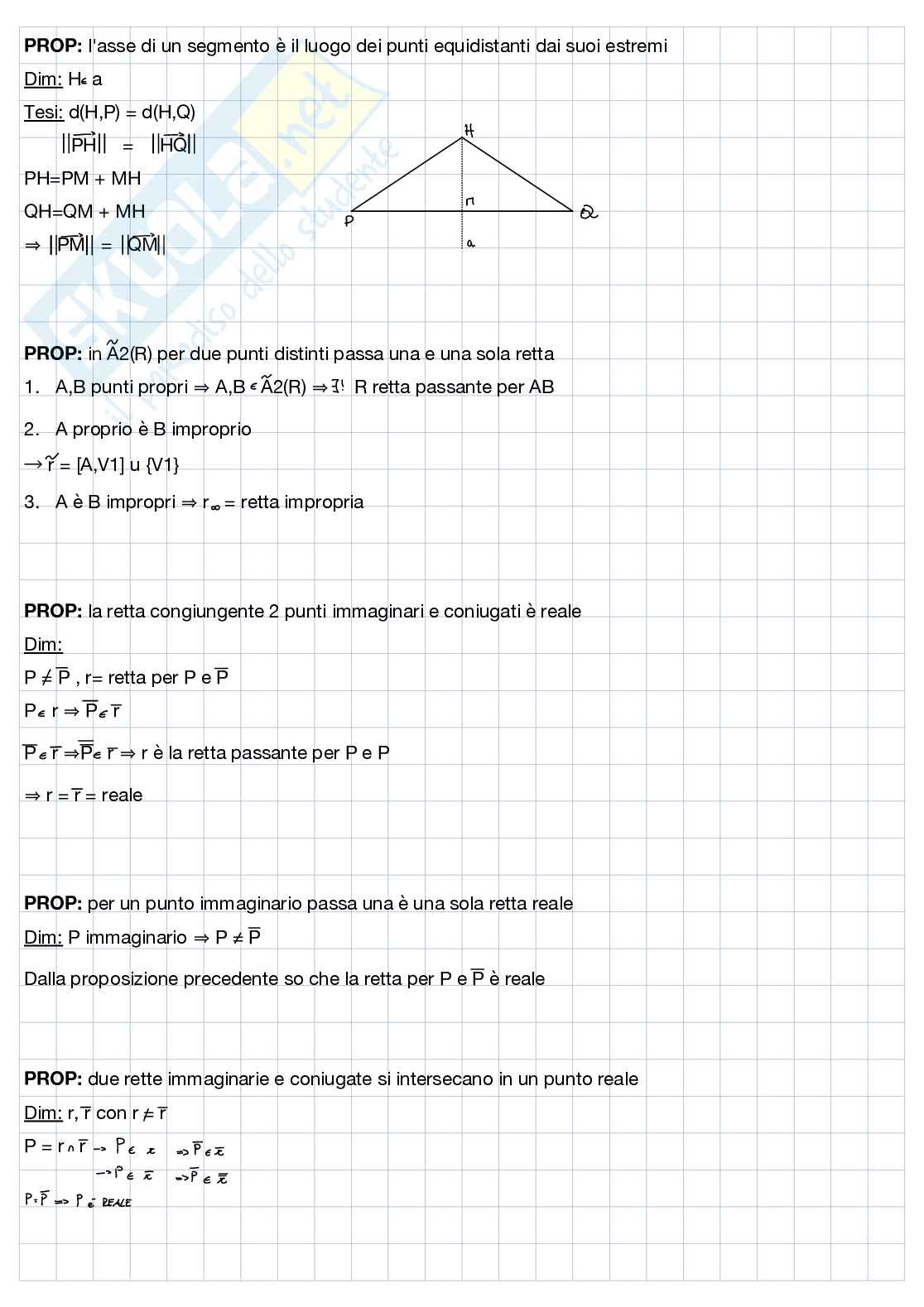 Riassunto Dimostrazioni Algebra lineare e Geometria analitica Pag. 11