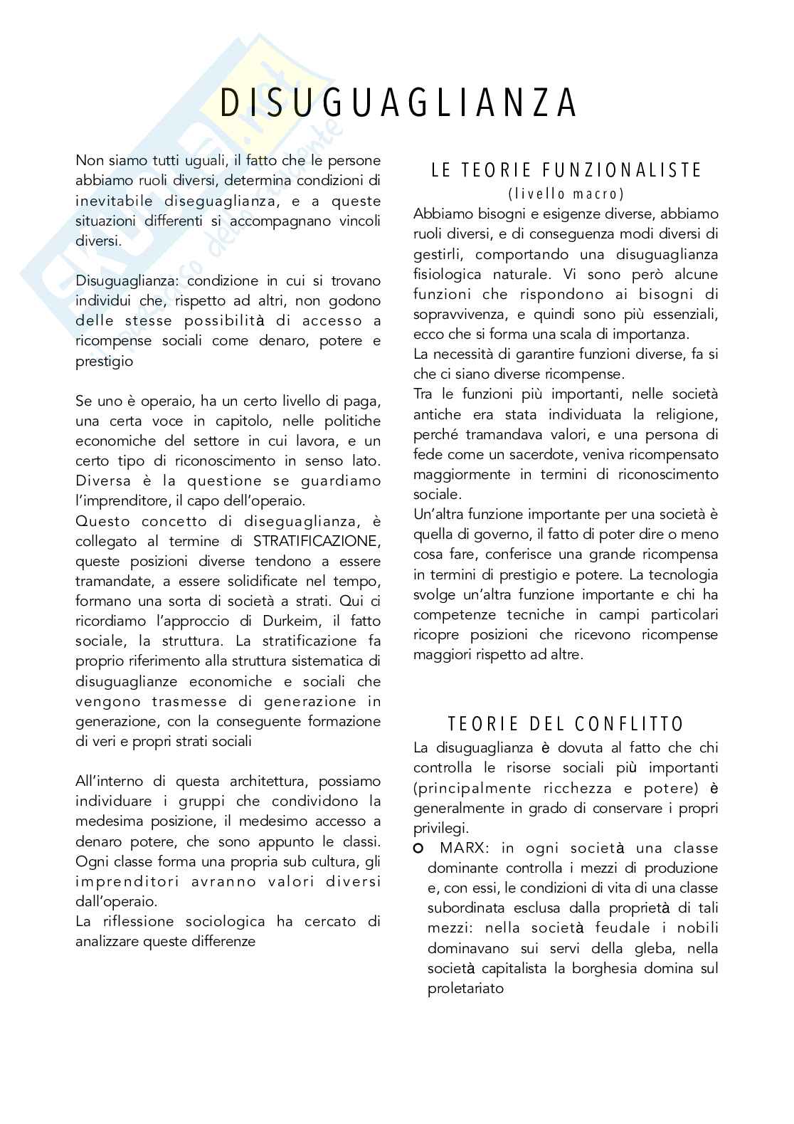 La diseguaglianza Pag. 1