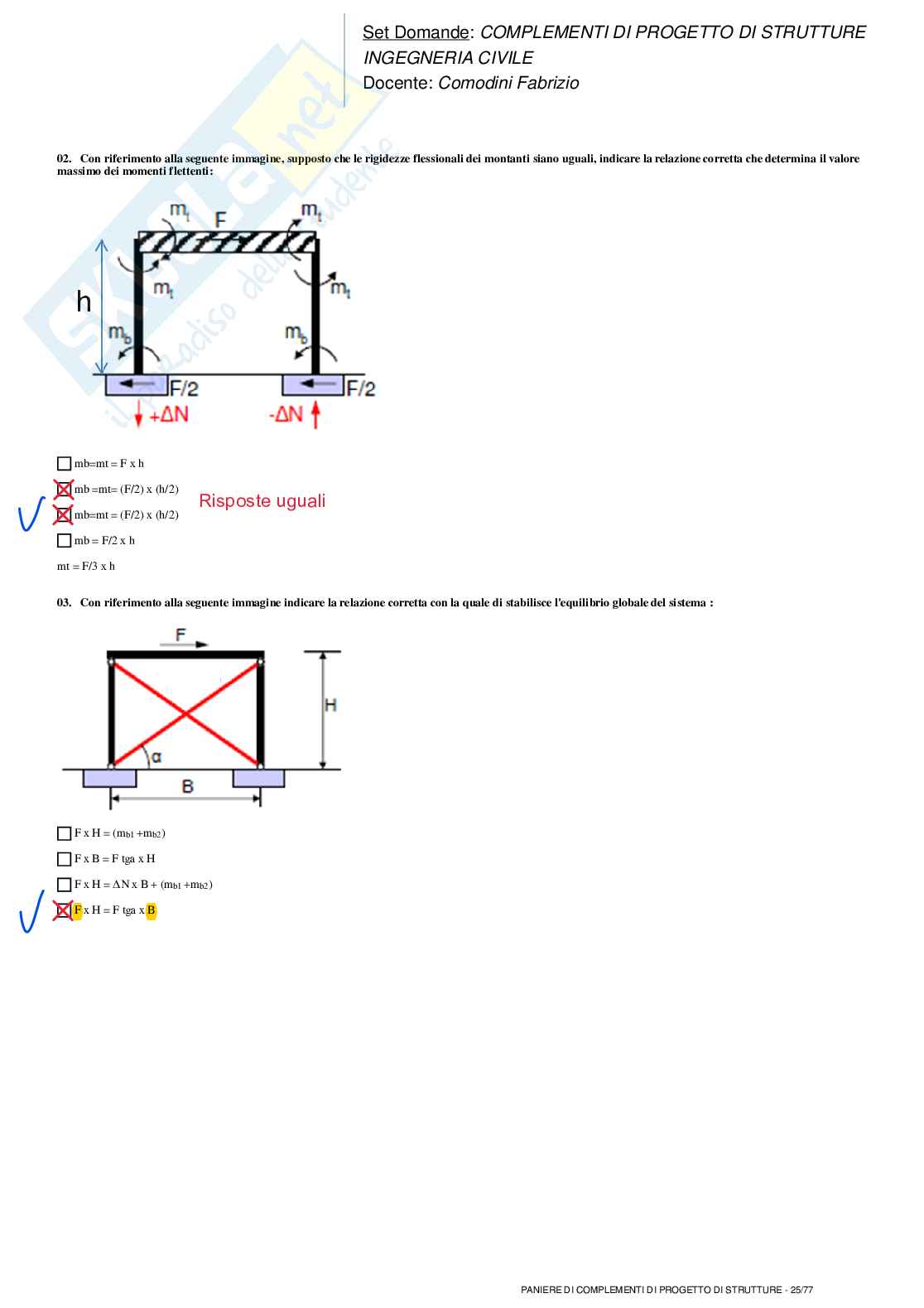 Paniere nuovo completo di Complementi di Progetto di strutture   Pag. 41