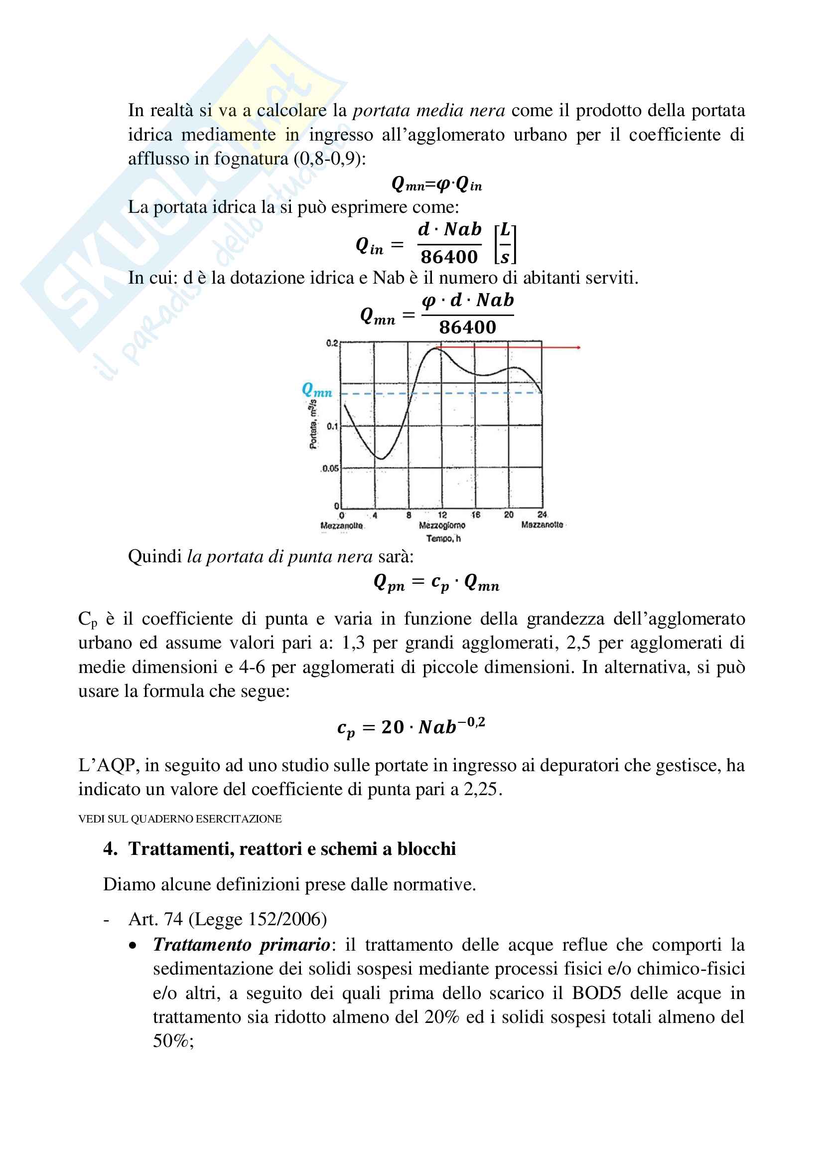 Ingegneria sanitaria Pag. 11