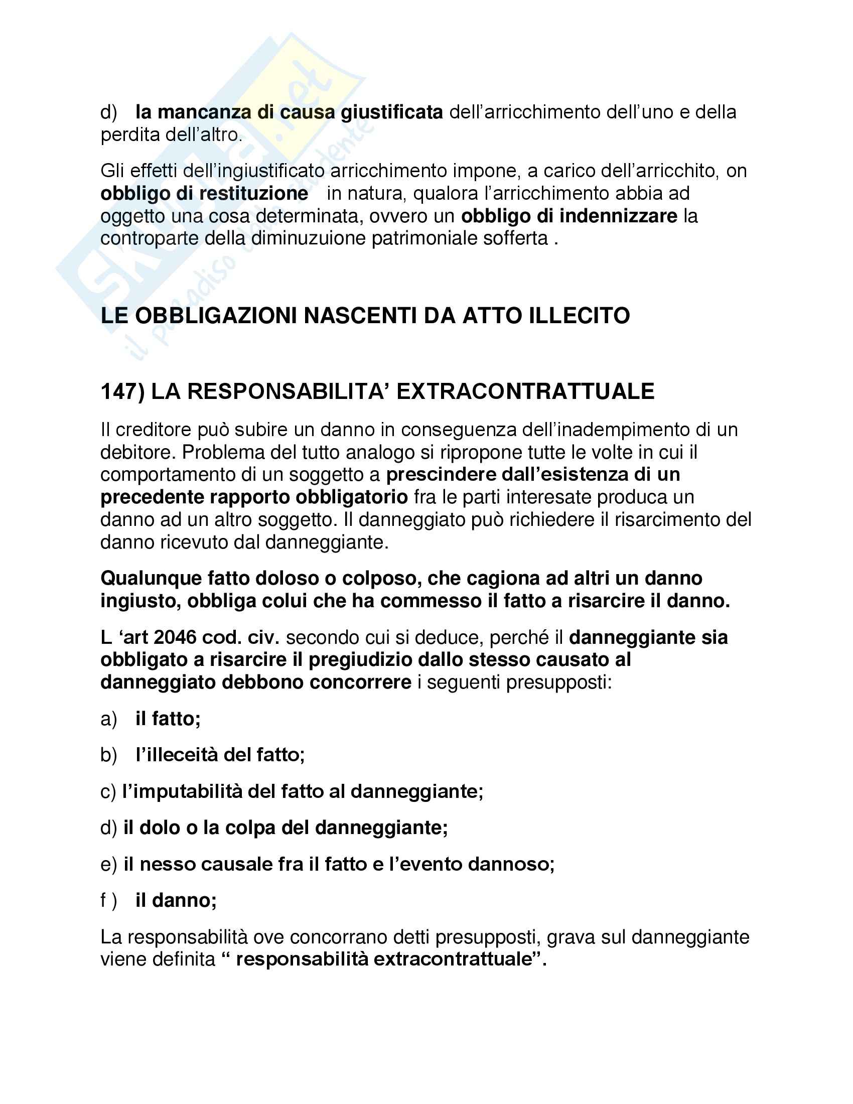 Riassunto esame Diritto Privato, prof. Volpe, libro consigliato Manuale di Diritto Privato, Torrente, Schlesinger Pag. 86
