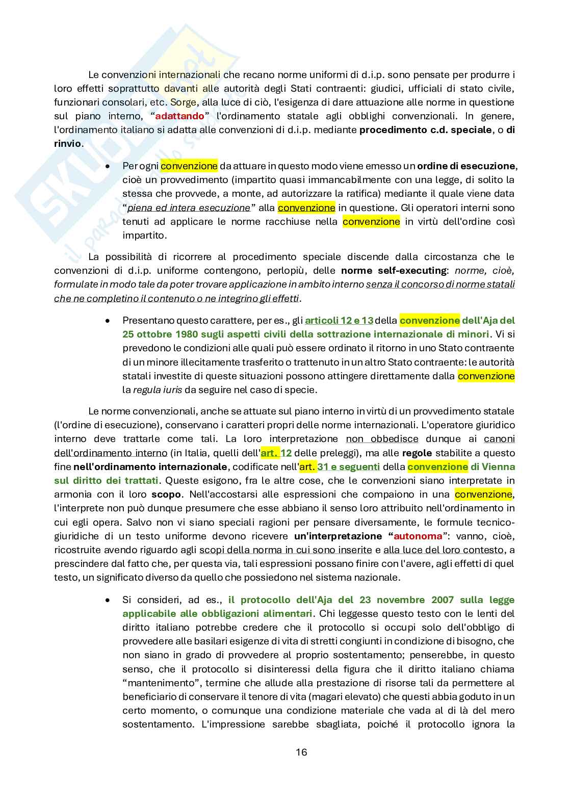 Diritto internazionale privato Pag. 16