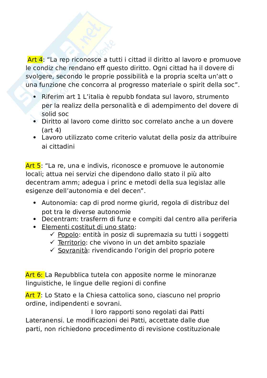Articoli della Costituzione Pag. 2