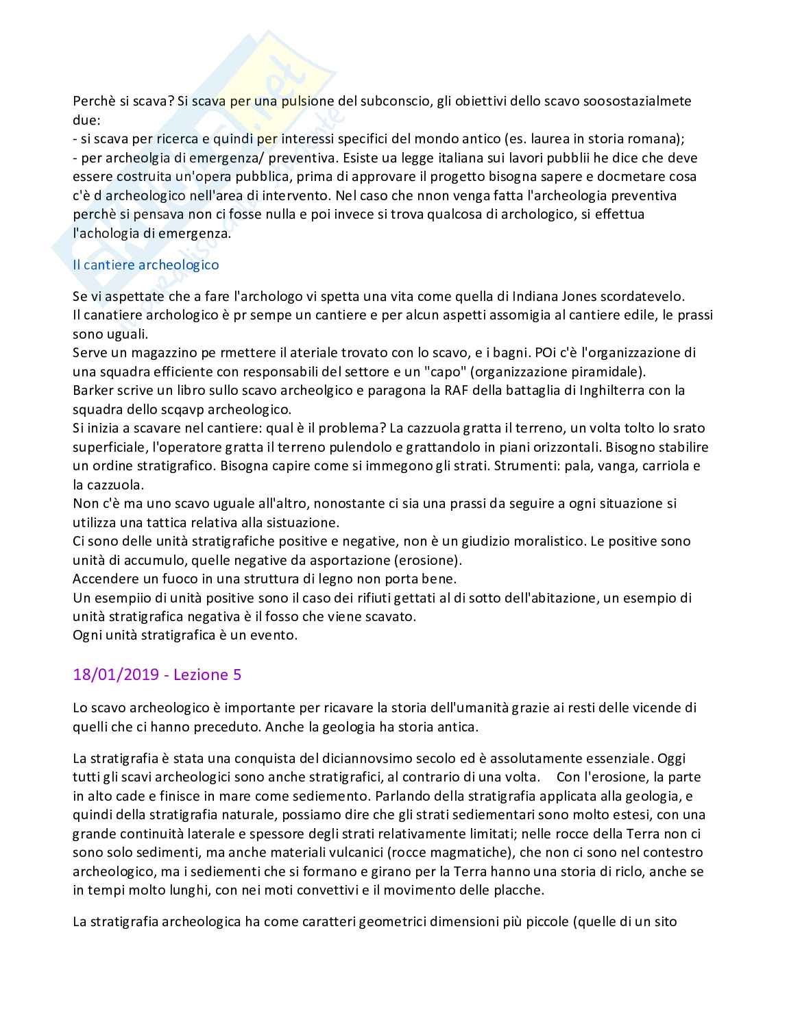 Antropologia e scavo geoarcheologico Pag. 16