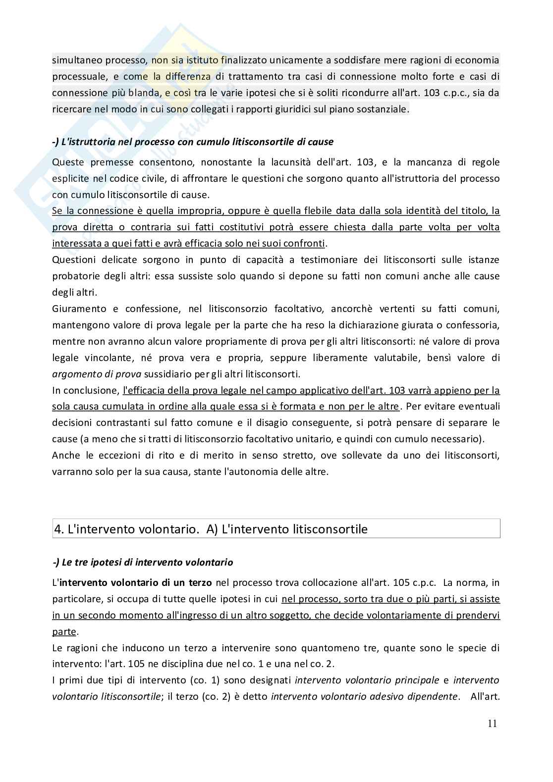 Riassunto esame Diritto processuale civile, Prof. Salvaneschi Laura Eugenia Maria, libro consigliato Spiegazioni di diritto processuale civile - Vol. 2 (2023), Consolo Pag. 11