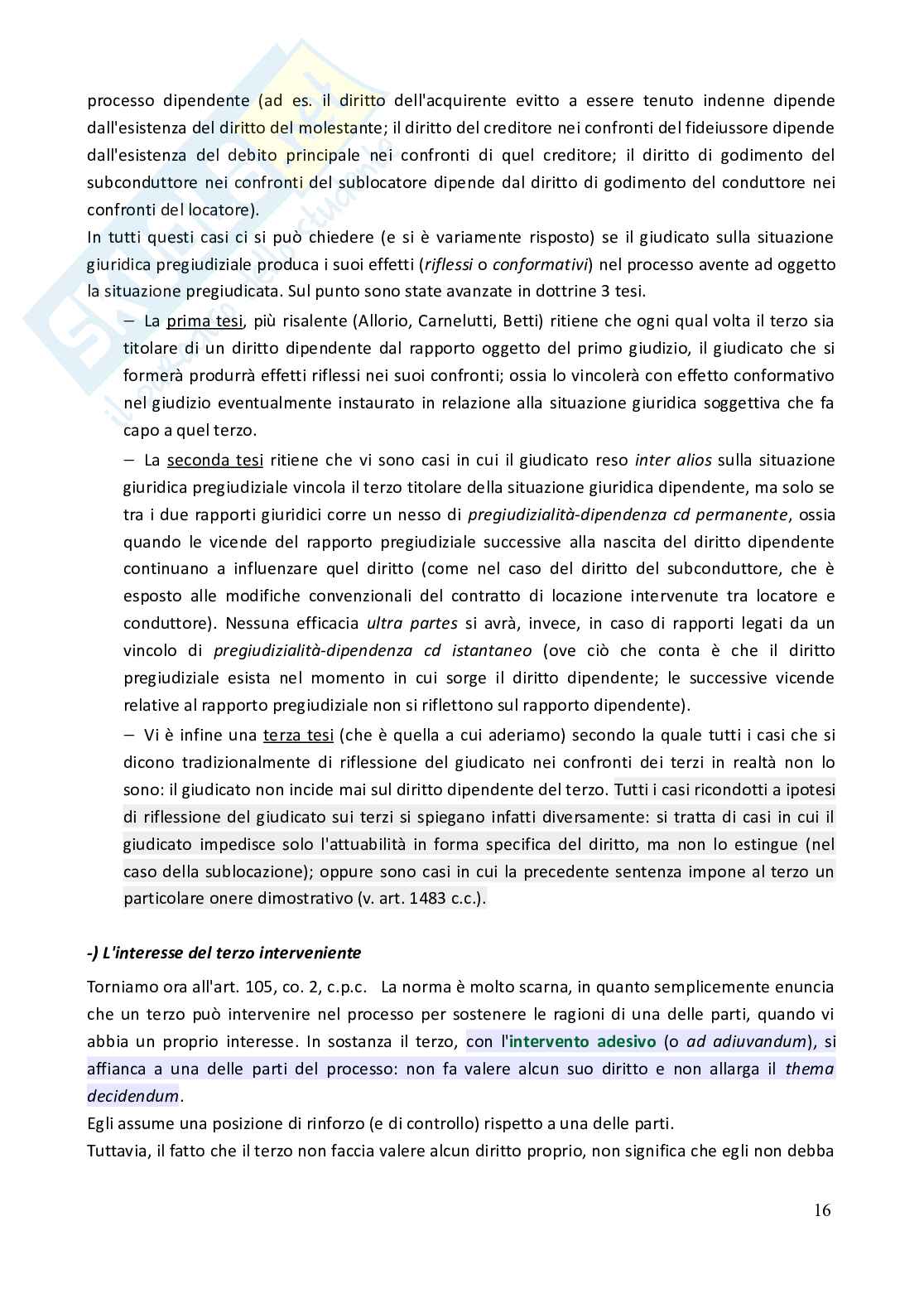 Riassunto esame Diritto processuale civile, Prof. Salvaneschi Laura Eugenia Maria, libro consigliato Spiegazioni di diritto processuale civile - Vol. 2 (2023), Consolo Pag. 16