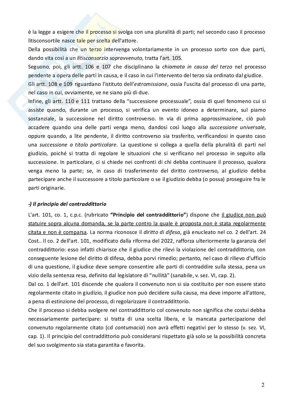 Riassunto esame Diritto processuale civile, Prof. Salvaneschi Laura Eugenia Maria, libro consigliato Spiegazioni di diritto processuale civile - Vol. 2 (2023), Consolo Pag. 2