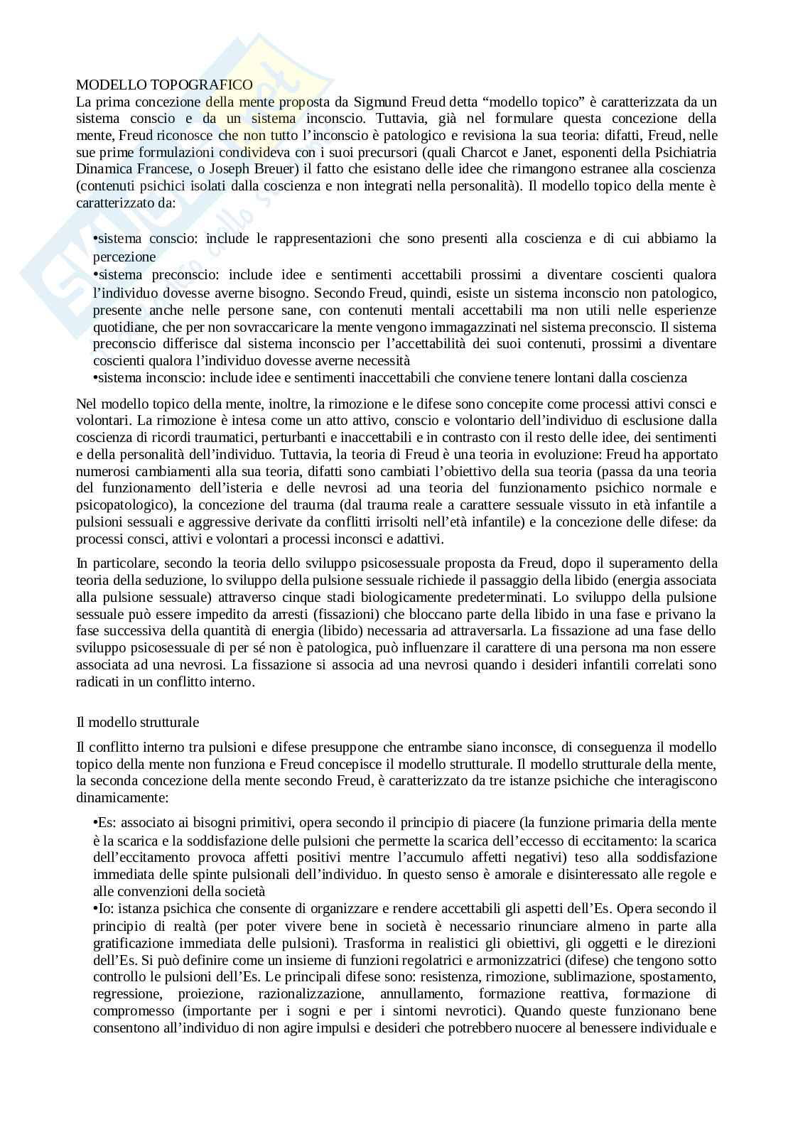 Lezioni complete Psicologia dinamica Pag. 1
