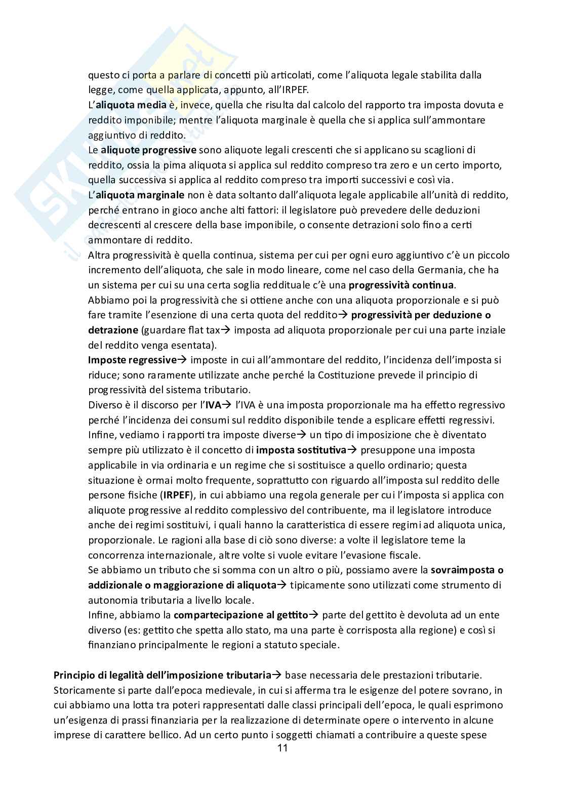 Appunti di lezioni di Diritto tributario, basate sul manuale Fondamenti di diritto tributario - Seconda edizione Pag. 11