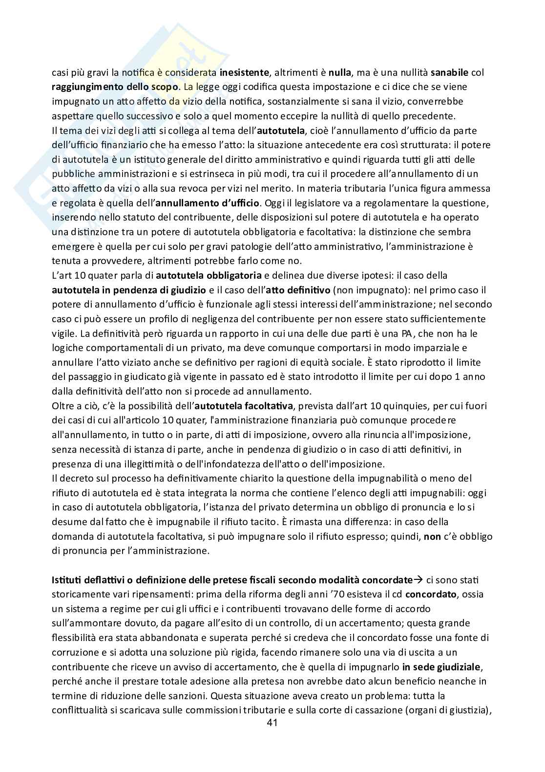 Appunti di lezioni di Diritto tributario, basate sul manuale Fondamenti di diritto tributario - Seconda edizione Pag. 41