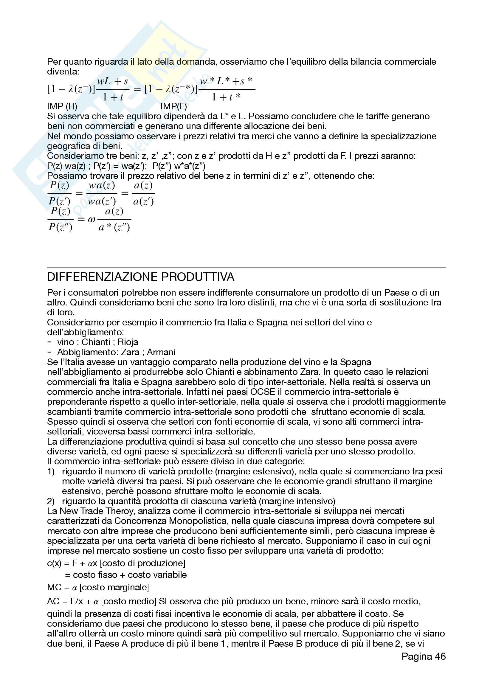 Economia Internazionale Pag. 46