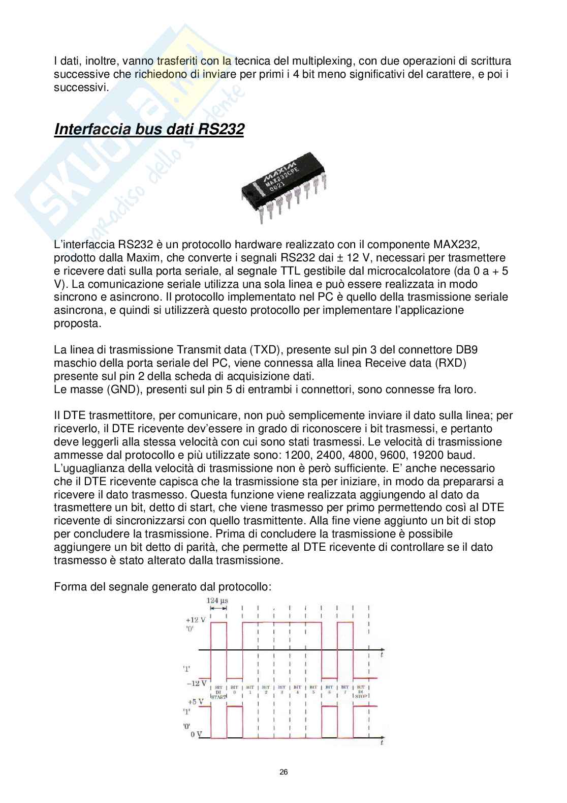 Progetto, programmazione e realizzazione di un sistema per il controllo di un sensore di temperatura Pag. 26