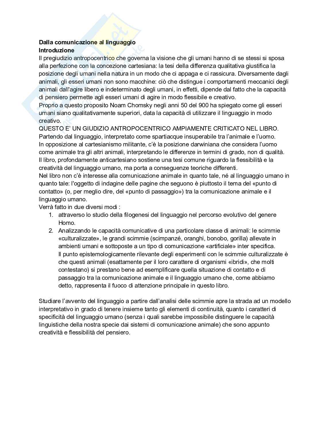 Appunti esame di Filosofia del linguaggio e della comunicazione Pag. 1