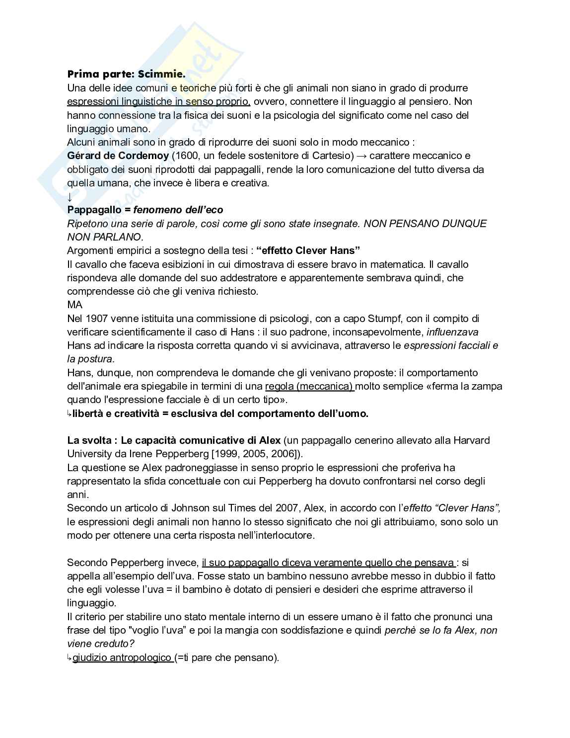 Appunti esame di Filosofia del linguaggio e della comunicazione Pag. 2