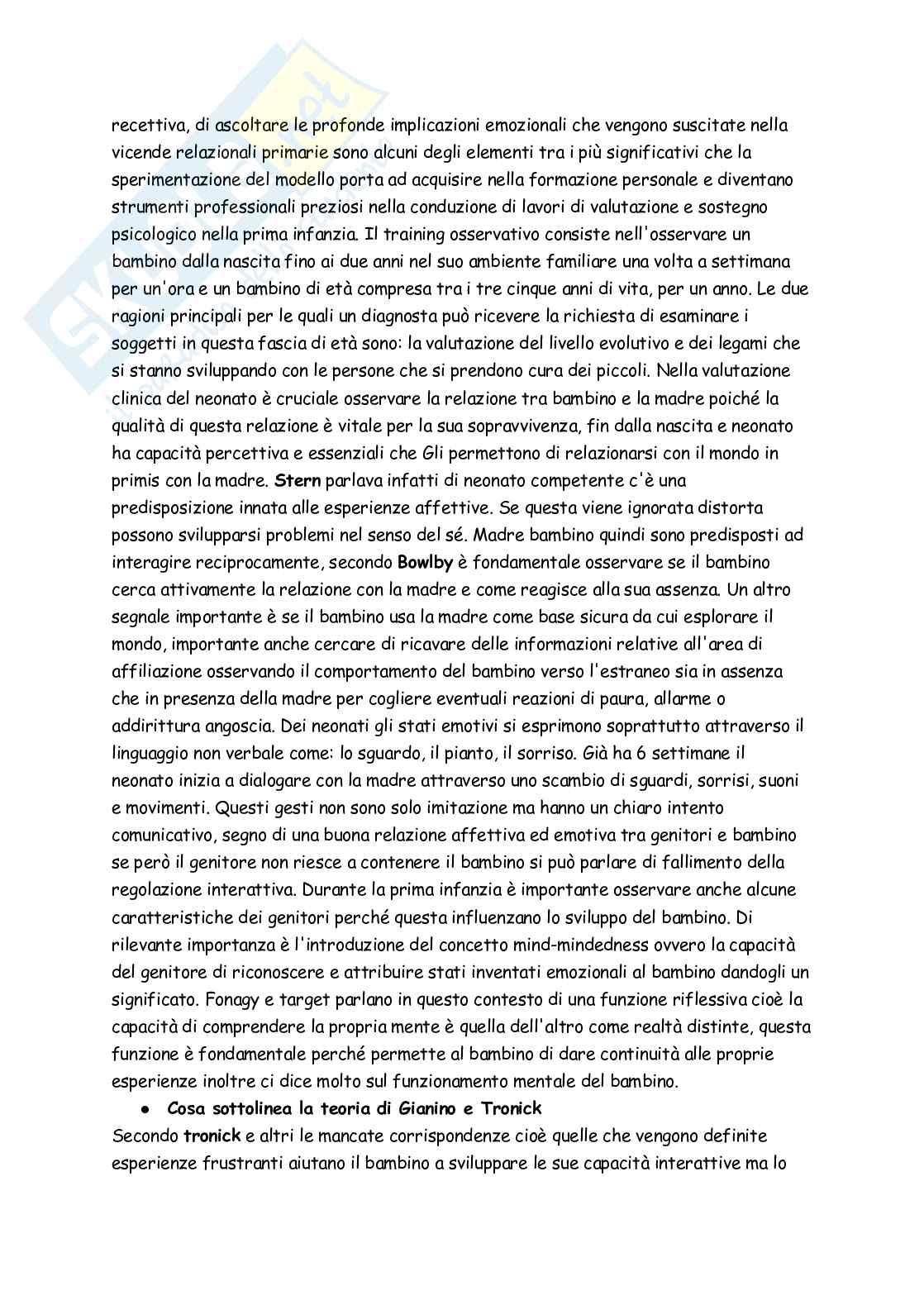 Modelli e tecniche di osservazione del comportamento infantile  Pag. 21