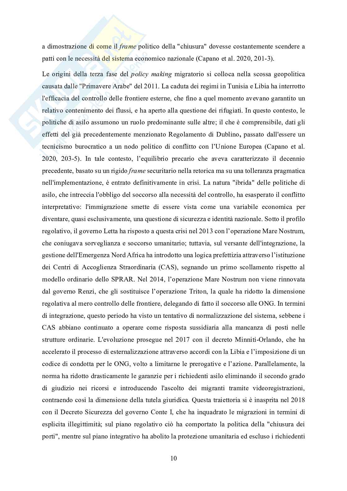 Politiche migratorie in Italia: l'asimmetria tra frame securitario e necessità demografico-occupazionali Pag. 16