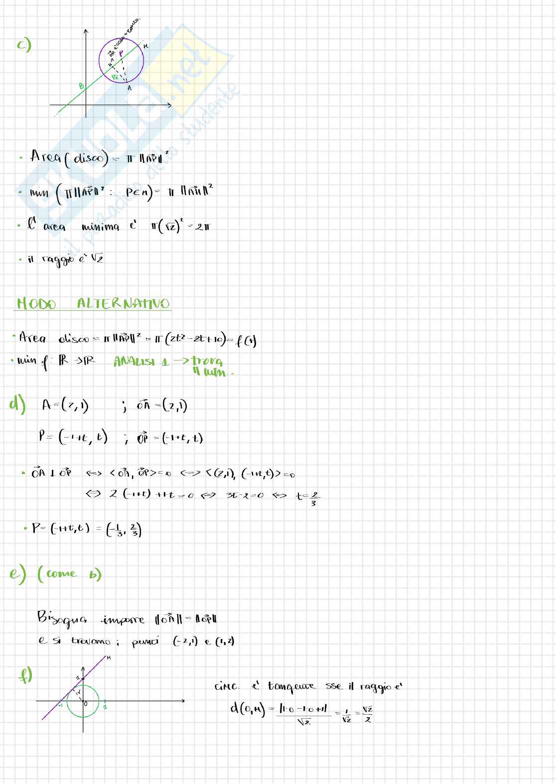 Appunti lezione Geometria e algebra lineare, anno 2024-2025   Pag. 2