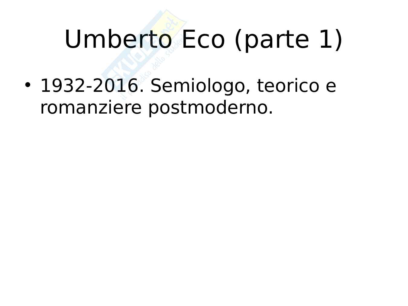 Postmodernismo italiano – Letteratura e narrativa contemporanea Pag. 16