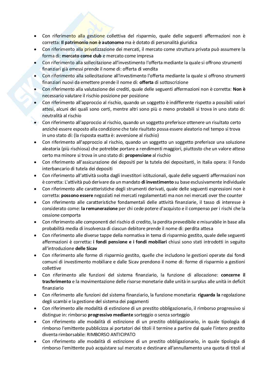 Economia degli intermediari finanziari Pag. 6