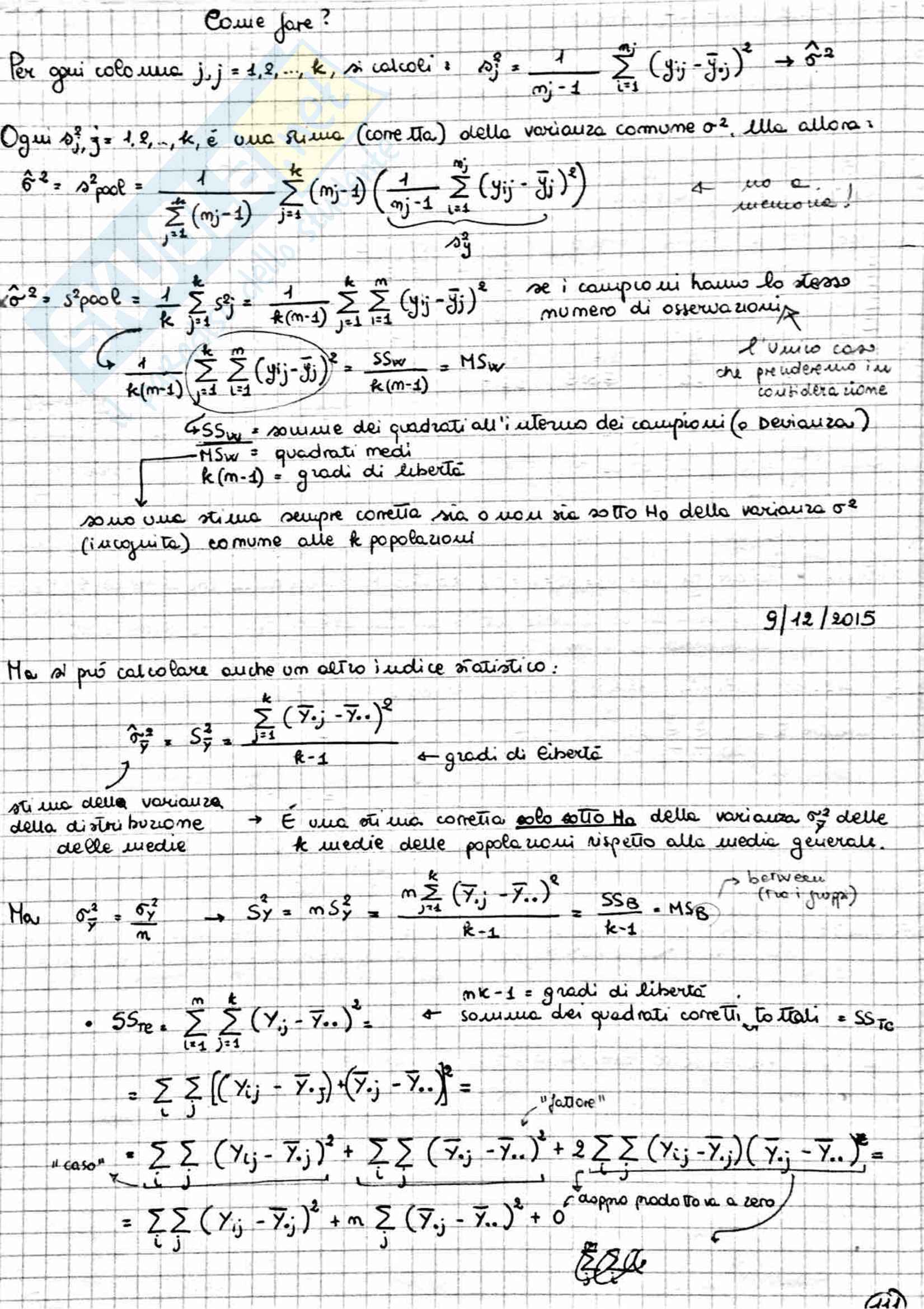 Statistica - Teoria, Vicario Pag. 111