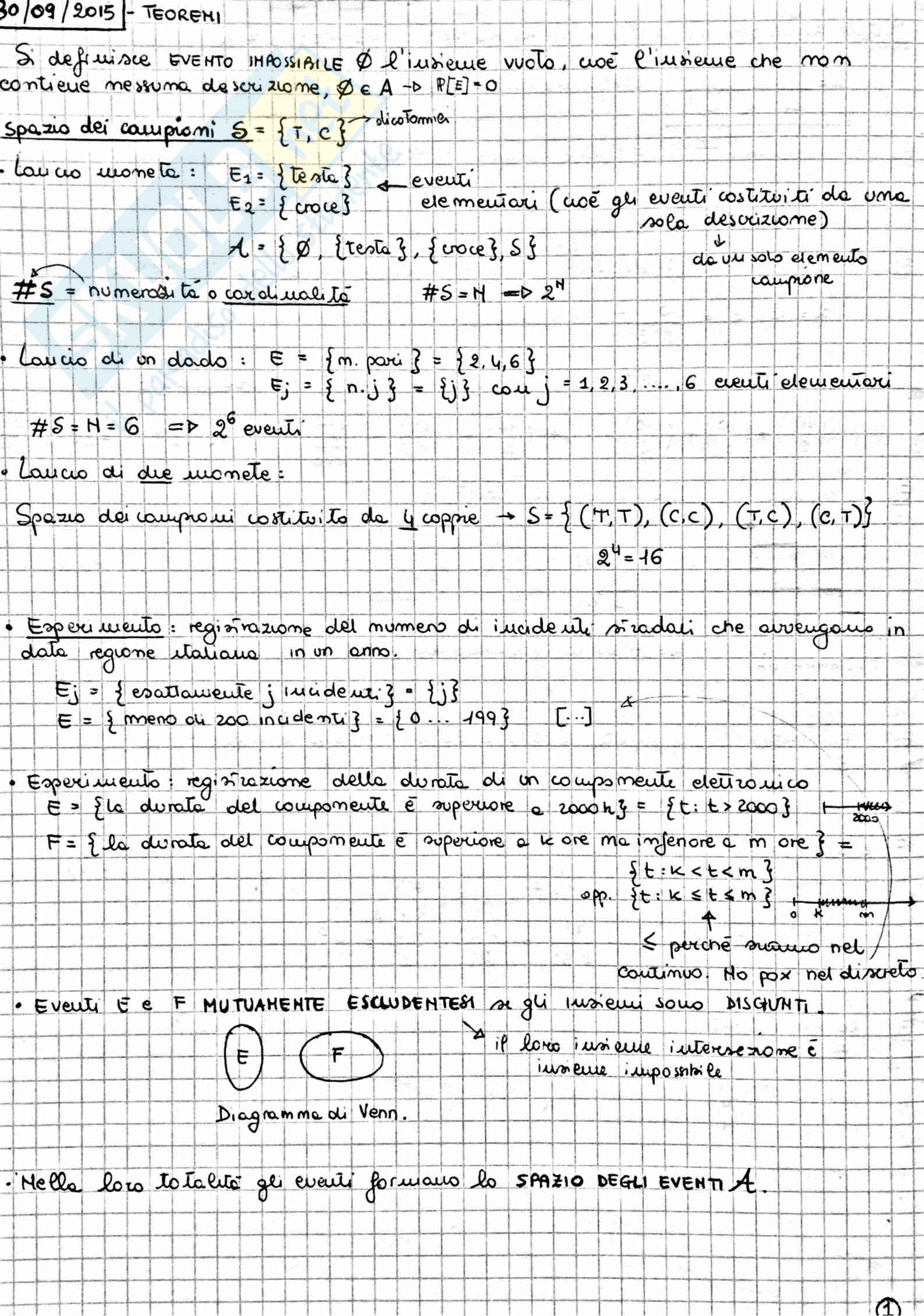 Statistica - Teoria, Vicario Pag. 2