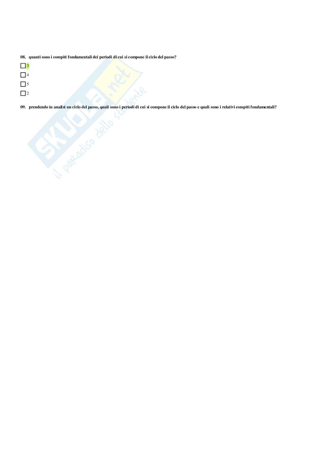 Paniere Fondamenti di biomeccanica del movimento umano (2026) - Risposte multiple corrette Pag. 41