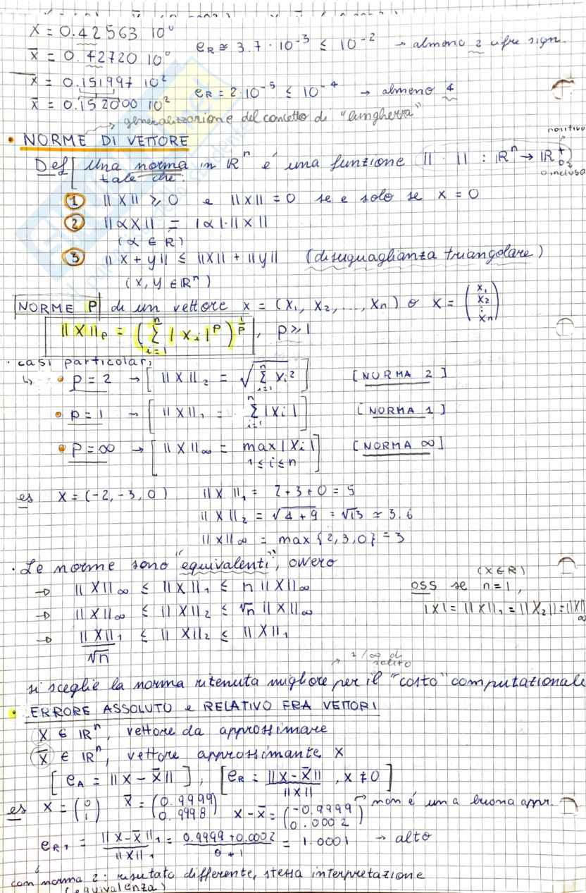Appunti Calcolo Numerico Pag. 2